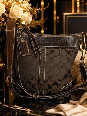 Coach Signature File Bag Crossbody Style Number: 10402